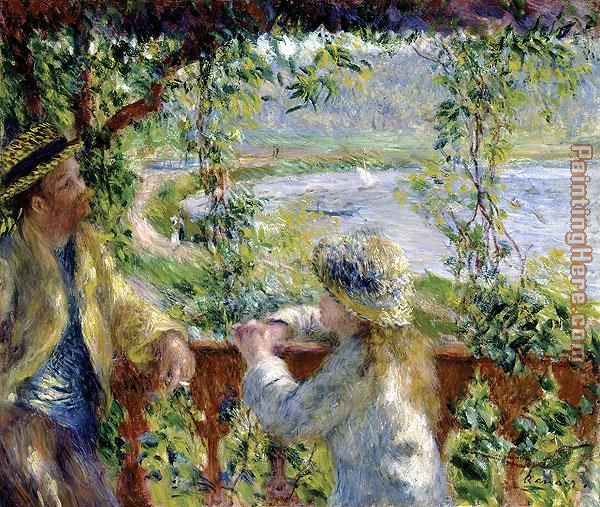 By the Water painting - Pierre Auguste Renoir By the Water art painting
